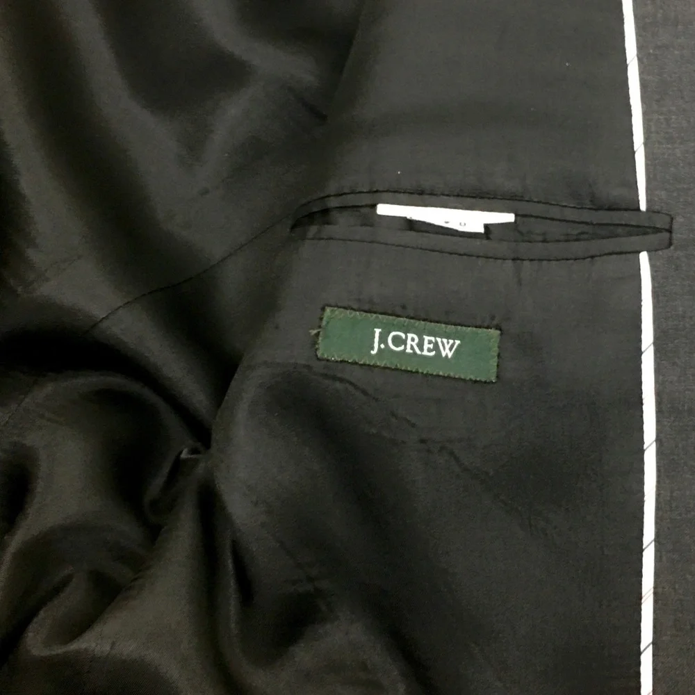 J. Crew Men's Dark Grey Suit Jacket Gray Blazer